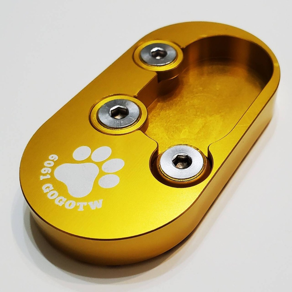 PGO UR1 鋁合金加大座 機車側柱 增高底座 側柱墊 止滑穩固 側柱加大 陽極不褪色-規格圖7