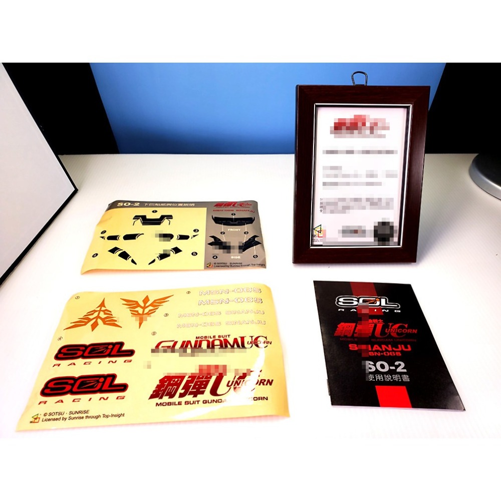 收藏品 限量 SOL 新安洲 安全帽 鋼彈 UC 新安州 4分之3 可 全罩 Sinanju 吉翁 獨角獸-細節圖7