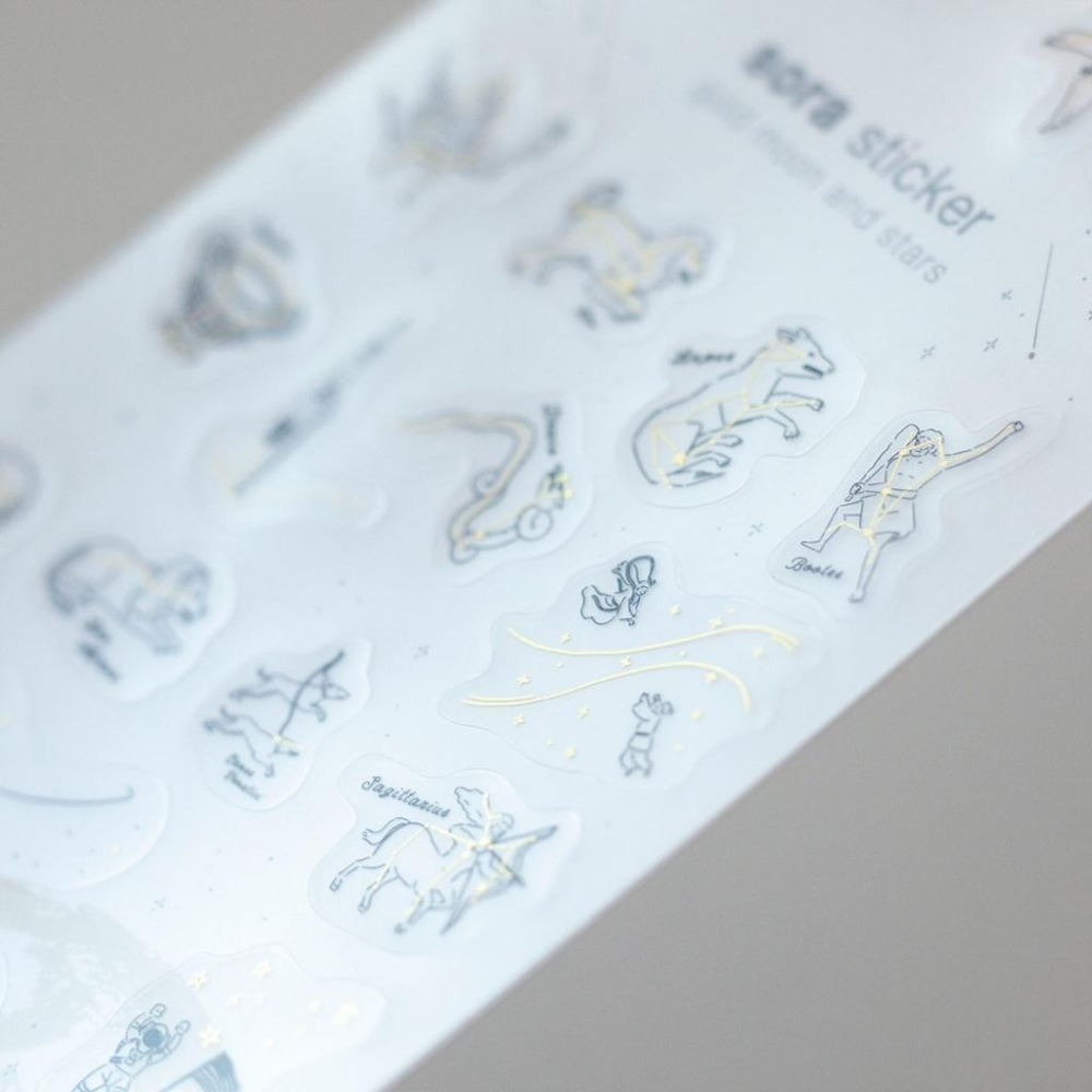 【羊駝兔日本選物】日本文具嚴選 Sora 宙 透明貼紙-細節圖3