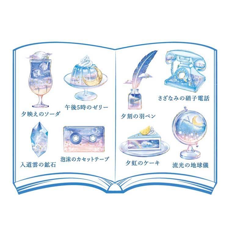 【羊駝兔日本選物】■2023AW新作■ Flake Sea 空想図鑑貼紙 Qlia 分裝 手帳 拼貼 素材-細節圖3