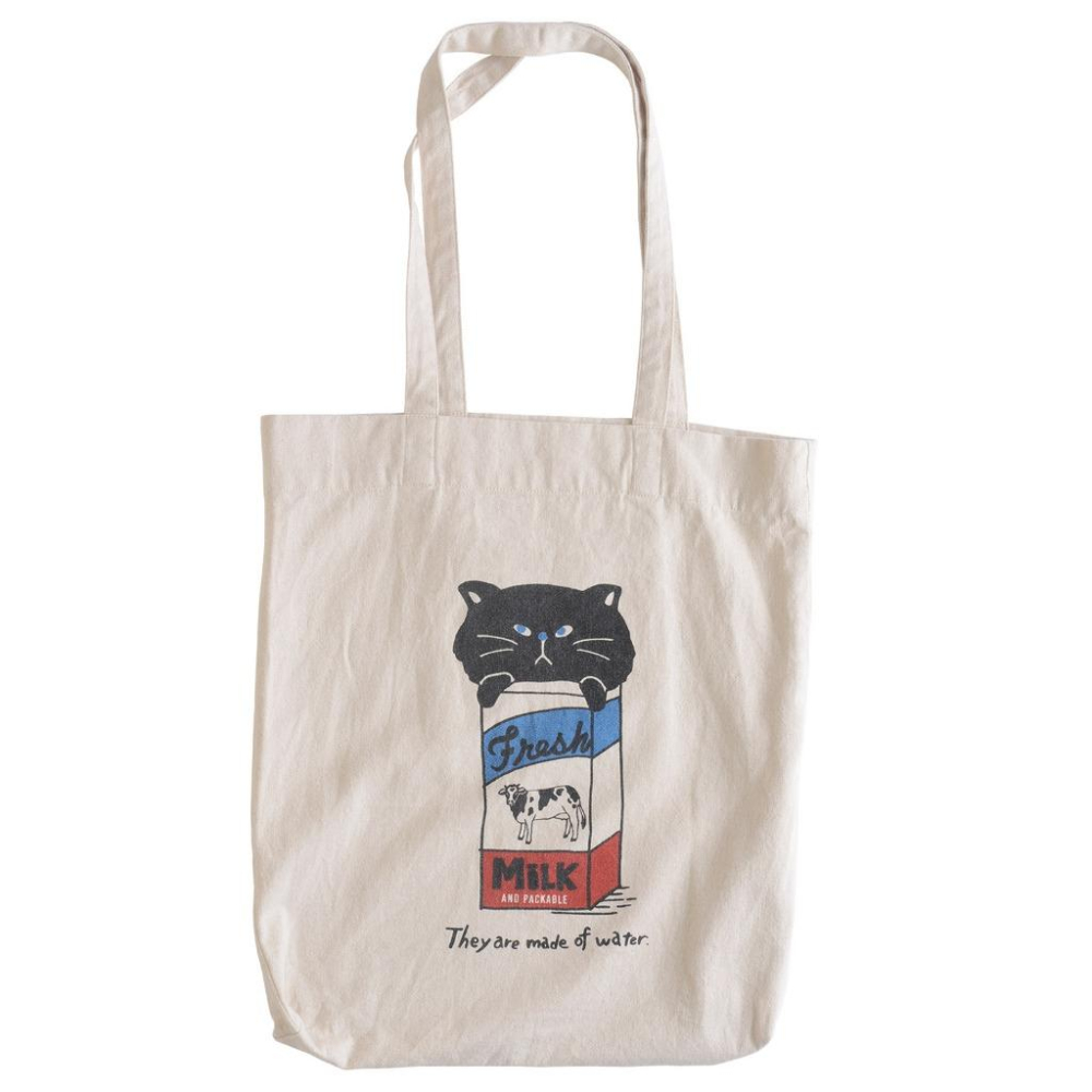 【羊駝兔日本選物】日本直送 And Packable 純棉A4托特袋  購物袋 環保袋-細節圖3