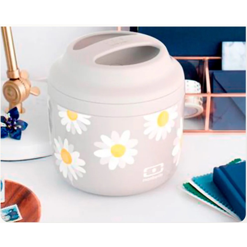 K013 全新【MONBENTO】MB升級款500ml不鏽鋼真空燜燒罐－小雛菊-細節圖7