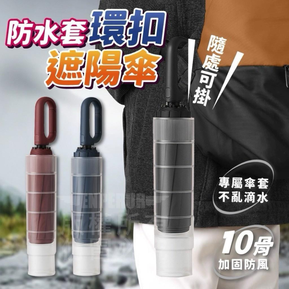 A089 防水帶環扣遮陽傘-細節圖7