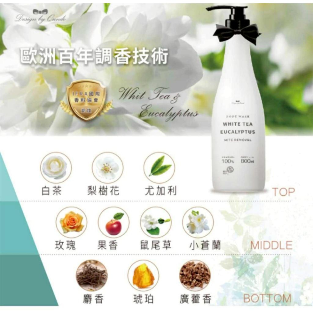 A296 康朵白茶沐浴乳-細節圖4