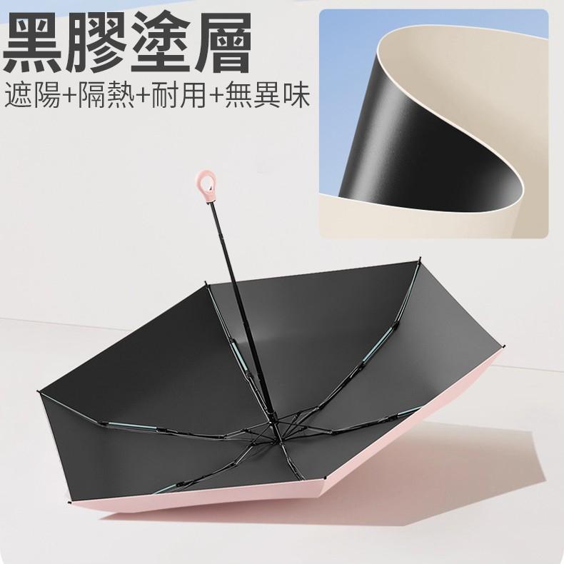 A304 隨心掛五折黑膠防曬晴雨傘-細節圖5