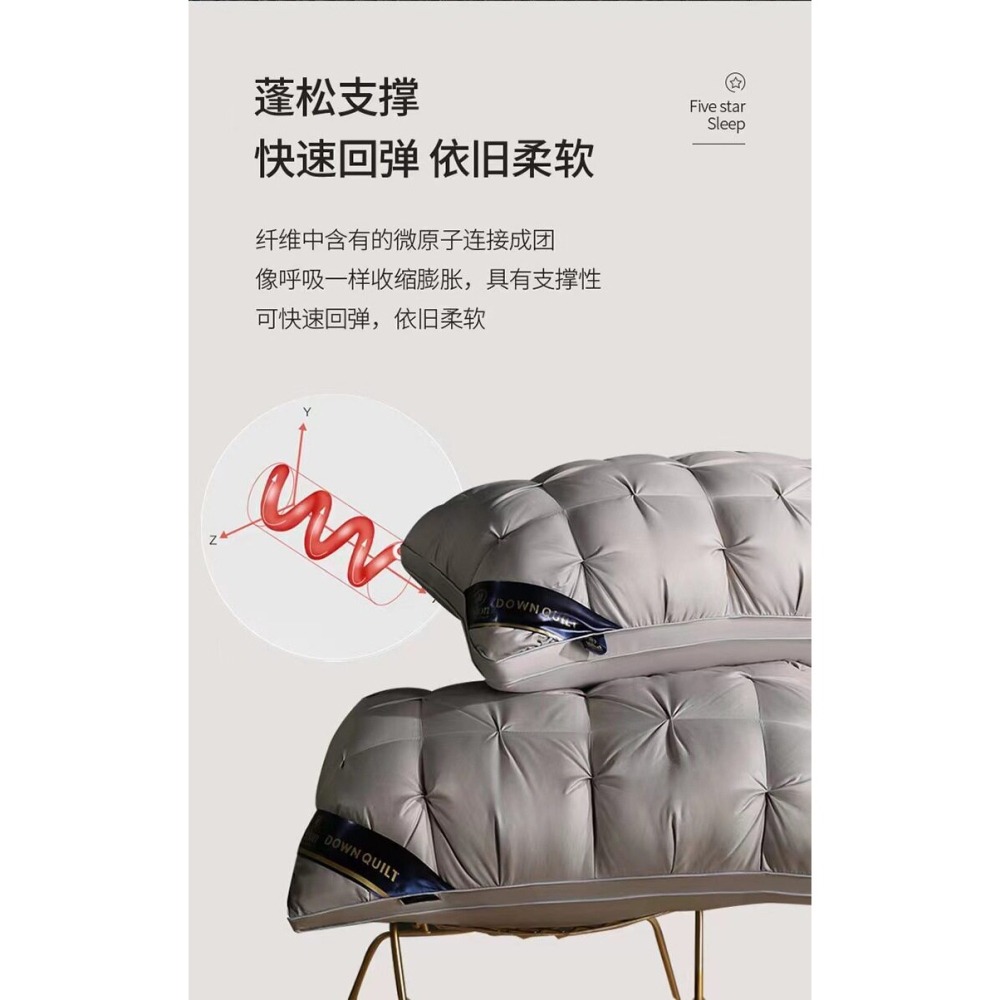 A320 希爾頓酒店同款扭花羽絲絨枕*1個-細節圖8
