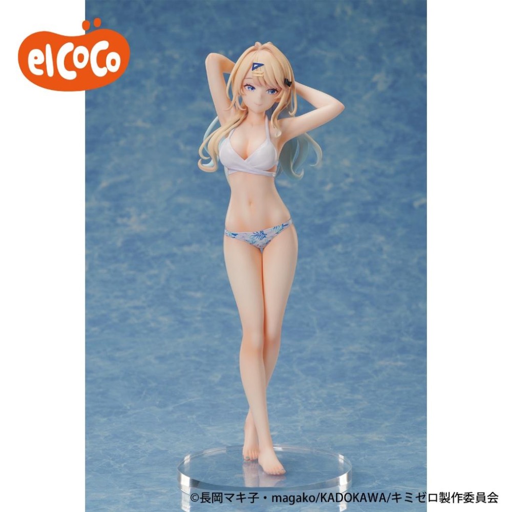 【玩模收藏】正版現貨 elCOCO 1/7 白河月愛 泳裝 / 位於戀愛光譜極端的我們 泳衣 水著 ver 公仔 景品-細節圖2