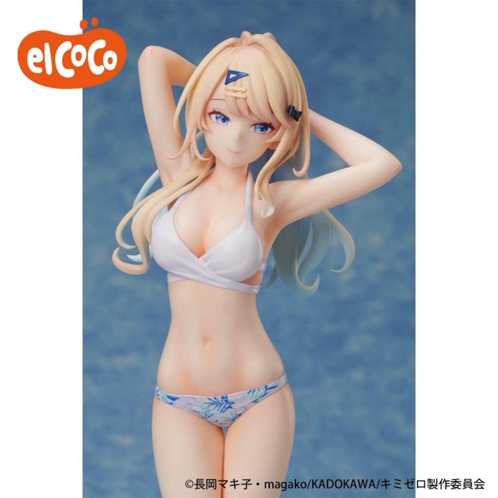 【玩模收藏】正版現貨 elCOCO 1/7 白河月愛 泳裝 / 位於戀愛光譜極端的我們 泳衣 水著 ver 公仔 景品-細節圖3