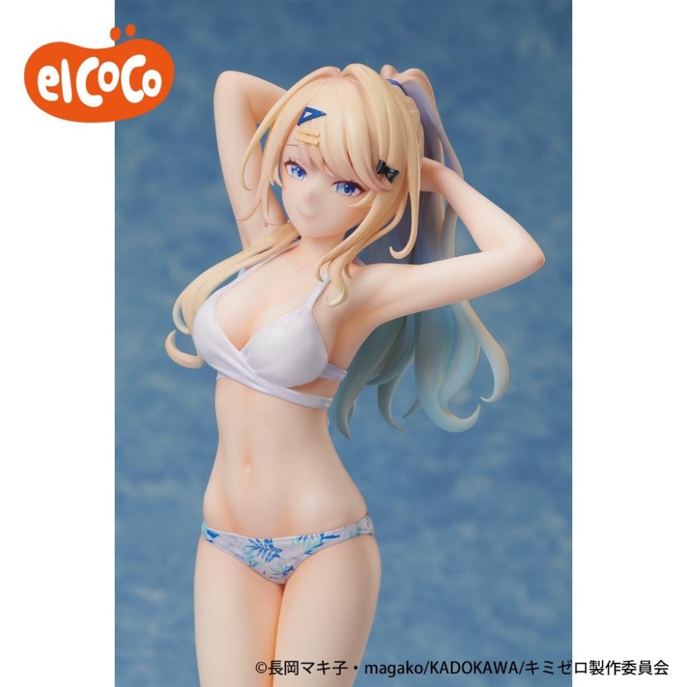 【玩模收藏】正版現貨 elCOCO 1/7 白河月愛 泳裝 / 位於戀愛光譜極端的我們 泳衣 水著 ver 公仔 景品-細節圖4