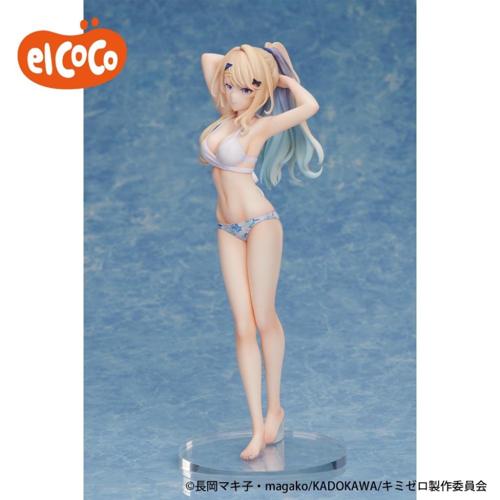 【玩模收藏】正版現貨 elCOCO 1/7 白河月愛 泳裝 / 位於戀愛光譜極端的我們 泳衣 水著 ver 公仔 景品-細節圖5