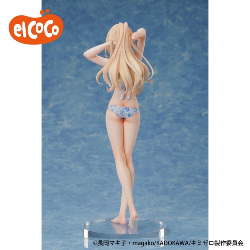 【玩模收藏】正版現貨 elCOCO 1/7 白河月愛 泳裝 / 位於戀愛光譜極端的我們 泳衣 水著 ver 公仔 景品-細節圖6