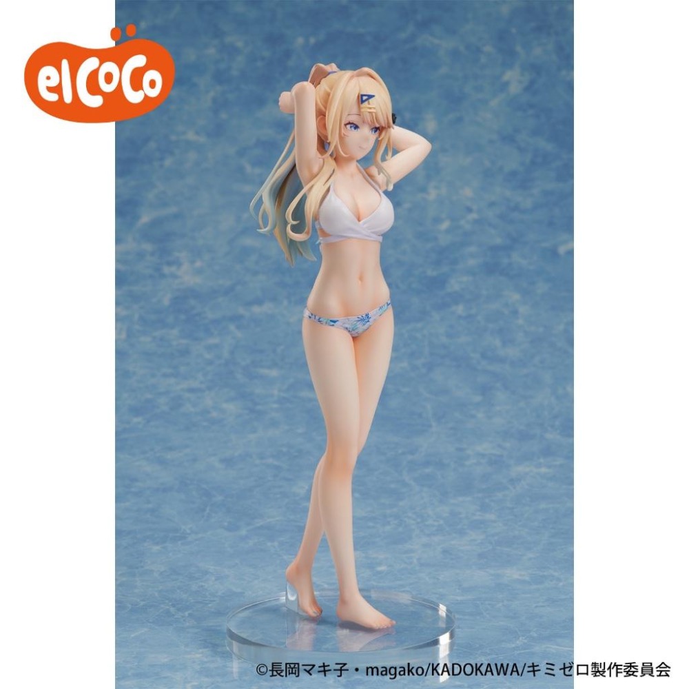 【玩模收藏】正版現貨 elCOCO 1/7 白河月愛 泳裝 / 位於戀愛光譜極端的我們 泳衣 水著 ver 公仔 景品-細節圖8