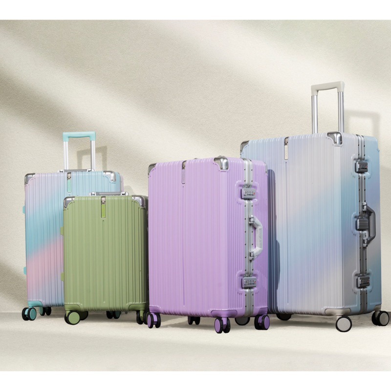 加貝皮件．【BATOLON】女孩出國首選😍一個〝方方正正〞的行李箱🟪復刻精典鋁框行李箱紫色行李箱綠色行李箱鋁框行李-細節圖3