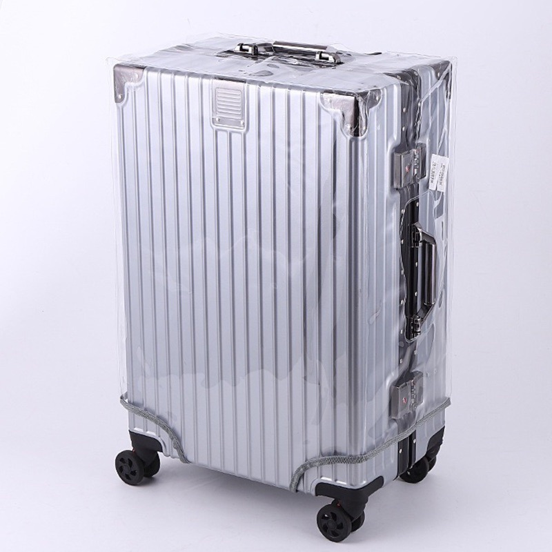 行李箱保護套 全透明款式 PVC防水行李箱防塵套 適用多系列行李箱 加厚更刮耐髒 行李箱透明套 透明套行李套-細節圖8