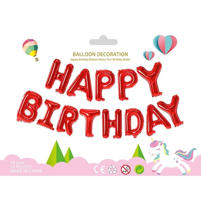 【有禮無理】16吋HAPPY BIRTHDAY字母氣球套組 慶生佈置 會場佈景 生日派對 生日PARTY 周歲佈置 裝飾-細節圖5