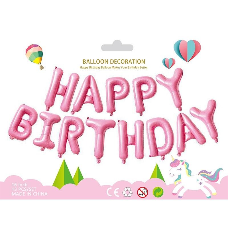 【有禮無理】16吋HAPPY BIRTHDAY字母氣球套組 慶生佈置 會場佈景 生日派對 生日PARTY 周歲佈置 裝飾-細節圖6