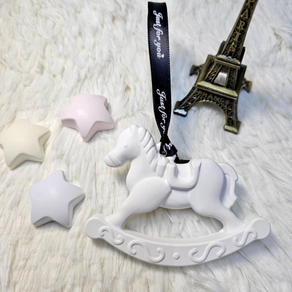 【有禮無理】鏡面木馬擴香石禮盒 馬卡龍色旋轉木馬吊牌香氛石 緞帶吊牌車用擴香石 擴香擺飾 送禮首選 婚禮小物 台灣賣家-細節圖4