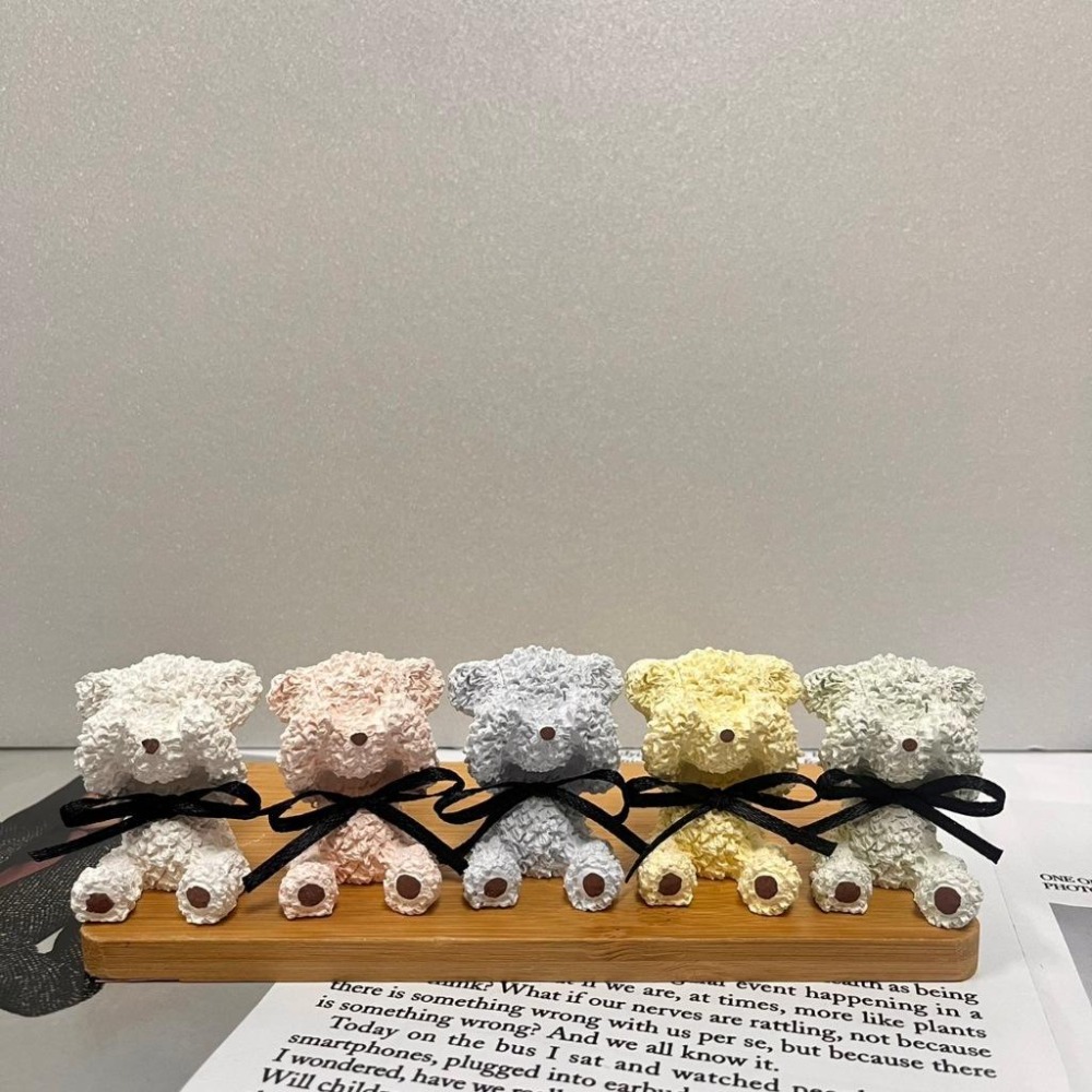 【有禮無理】害羞遮臉泰迪熊擴香石掛牌 泰迪熊車用擴香石 擴香擺飾 薰香石 送禮首選 台灣賣家 婚禮小物-細節圖6