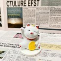 【有禮無理】🔥買招財貓送龍年鑰匙圈 金元寶錢幣五色招財貓擴香石 新年迎春招財貓香氛石 贈底座 擴香擺飾 薰香石 送禮首選-規格圖7