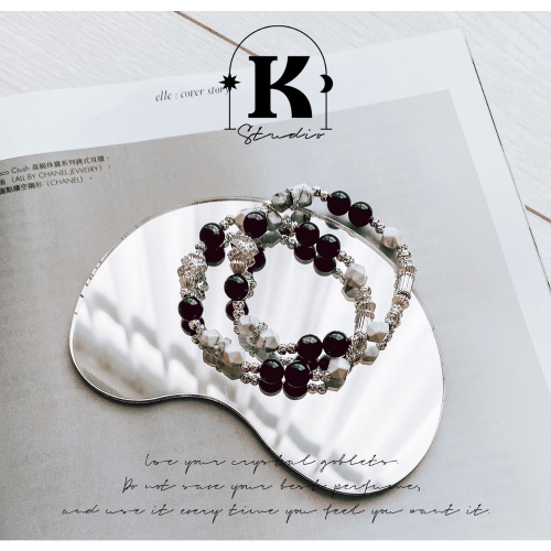 K.K studio-最強招財好運金運石水晶礦石設計款手環