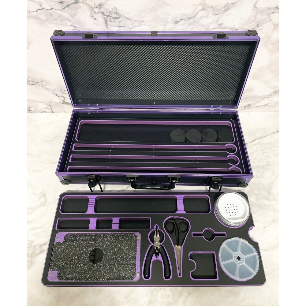 ★ELMO嚴選★「卡夢磁吸 三層箱 壓克力海綿」45*20*9 超優惠 釣蝦箱/槍箱/釣蝦槍箱/工具箱-細節圖3