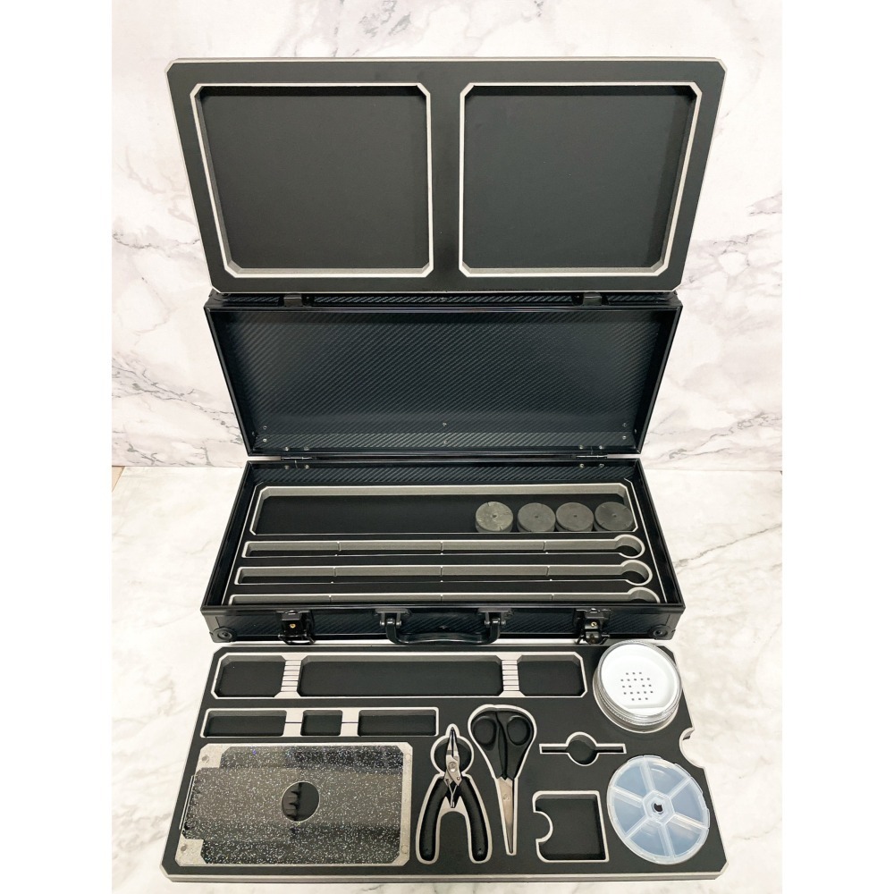 ★ELMO嚴選★「卡夢磁吸 三層箱 壓克力海綿」45*20*9 超優惠 釣蝦箱/槍箱/釣蝦槍箱/工具箱-細節圖4