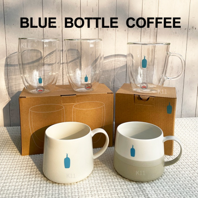 K11｜Blue Bottle 藍瓶咖啡 清澄馬克杯 Bodum雙層隔熱玻璃杯 咖啡杯 冬季限定漸變清澄馬克杯