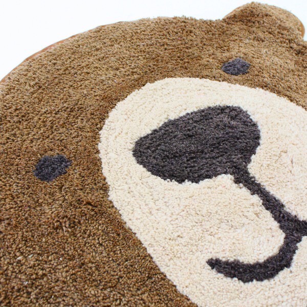 【現貨】熊熊造型地毯 地墊 可愛療癒-細節圖2