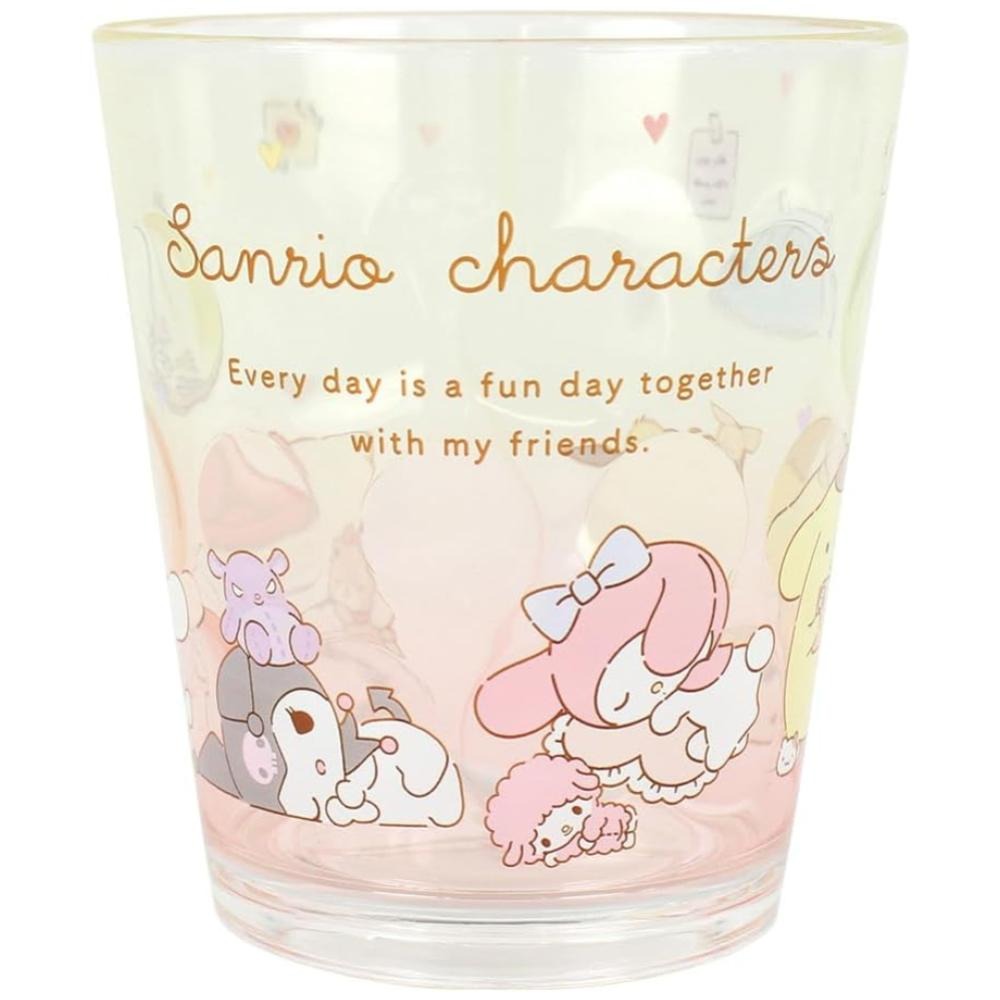 日本 三麗鷗 SANRIO 美樂蒂 庫洛米 大耳狗 壓克力水杯 漱口杯 冷飲杯 200ml-細節圖2