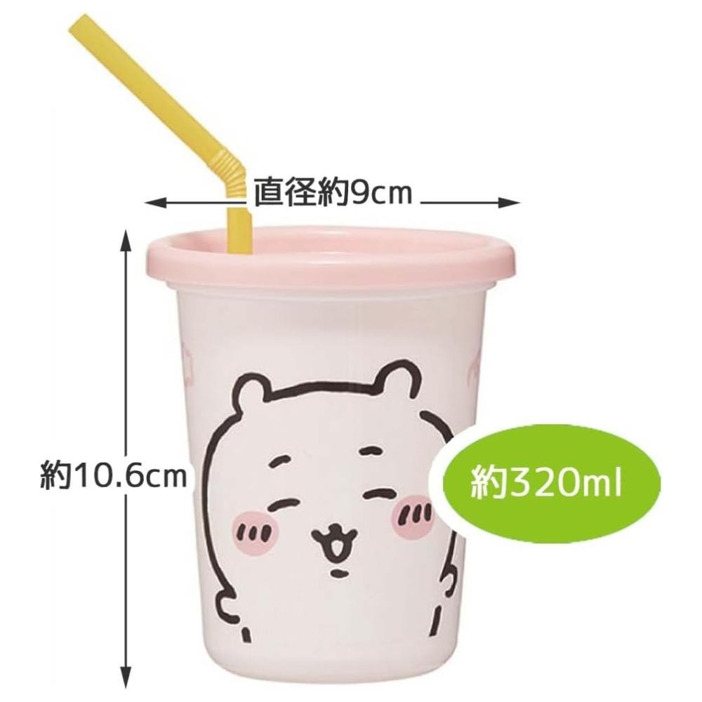 日本製 三麗鷗 sanrio 吉伊卡哇 Chiikawa 塑膠吸管杯 SIH3ST 320ML 3入組-細節圖4