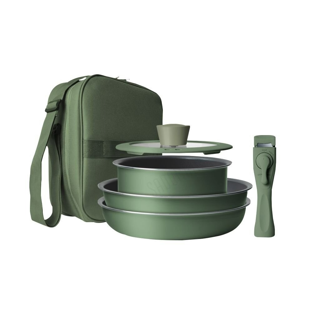 仙德曼 露營鍋具組 24cm不沾鍋系列 AG024 深炒鍋 平底鍋 湯鍋 露營-細節圖6