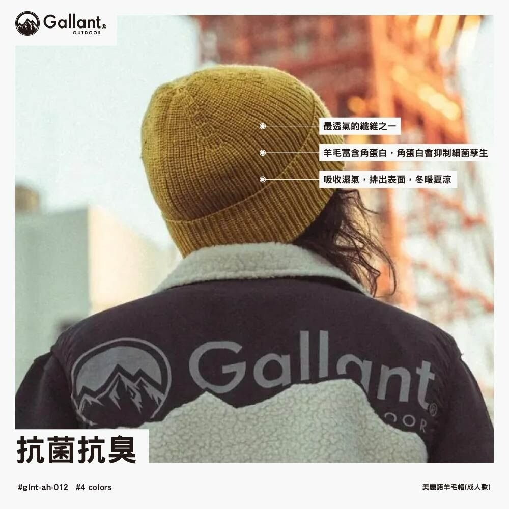Gallant 美麗諾羊毛帽(兒童款)-4色 glnt-ah-013 毛帽 帽子 羊毛帽 Merino Wool 戶外-細節圖8