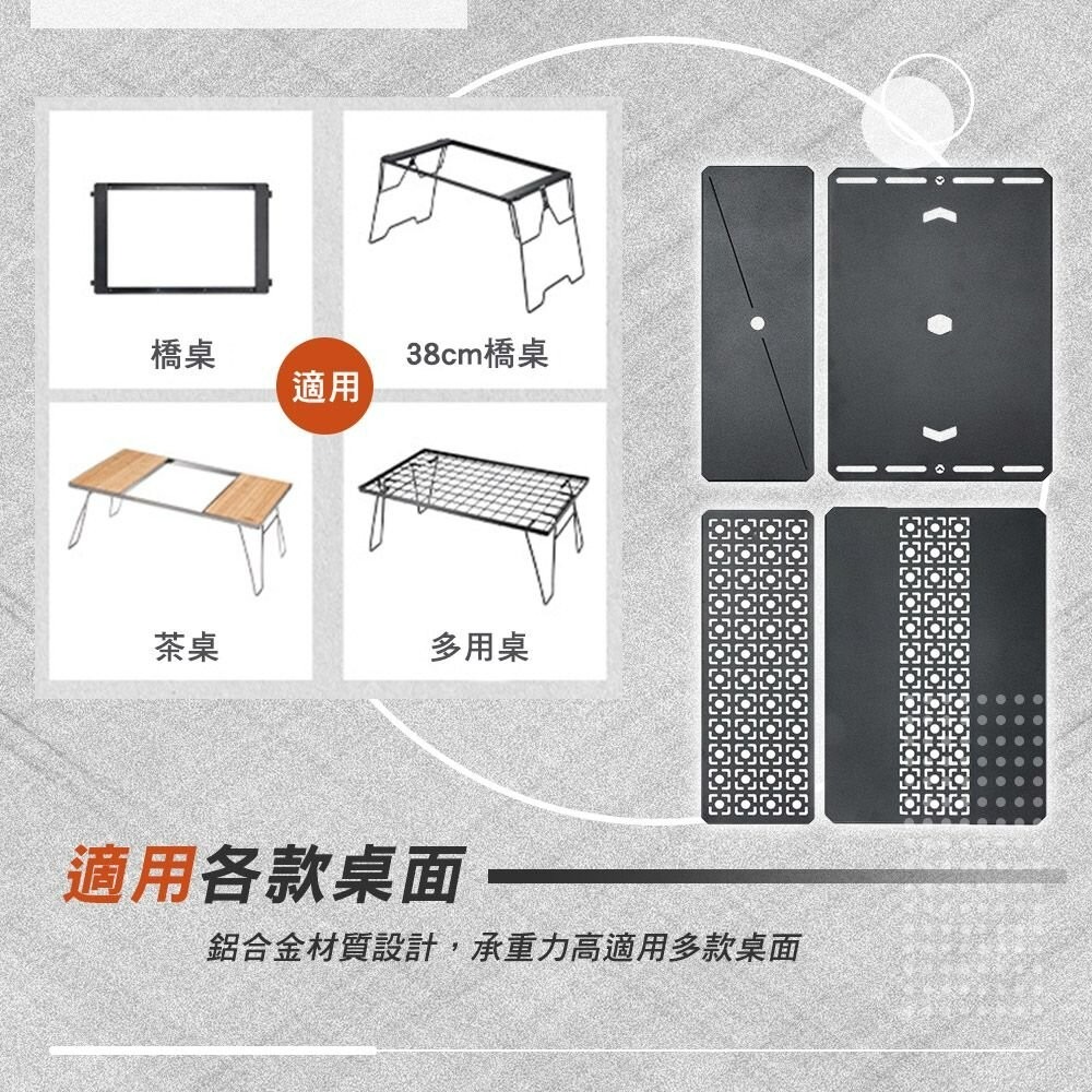 柯曼 黑化IGT兩單位桌 桌板 CK-12F-1P 半單位 一單位 輕量 露營桌 campingmoon 露營-細節圖7
