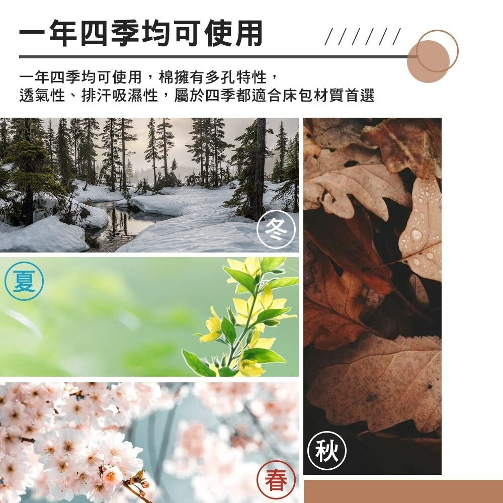 北緯 逗點 XL純棉床包 純棉床包 床包 純棉 露營-細節圖7