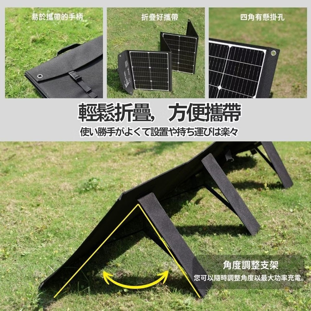 日本emirai 高效 120W折疊式太陽能板 16V / 7.5A 露營 逐露天下-細節圖9