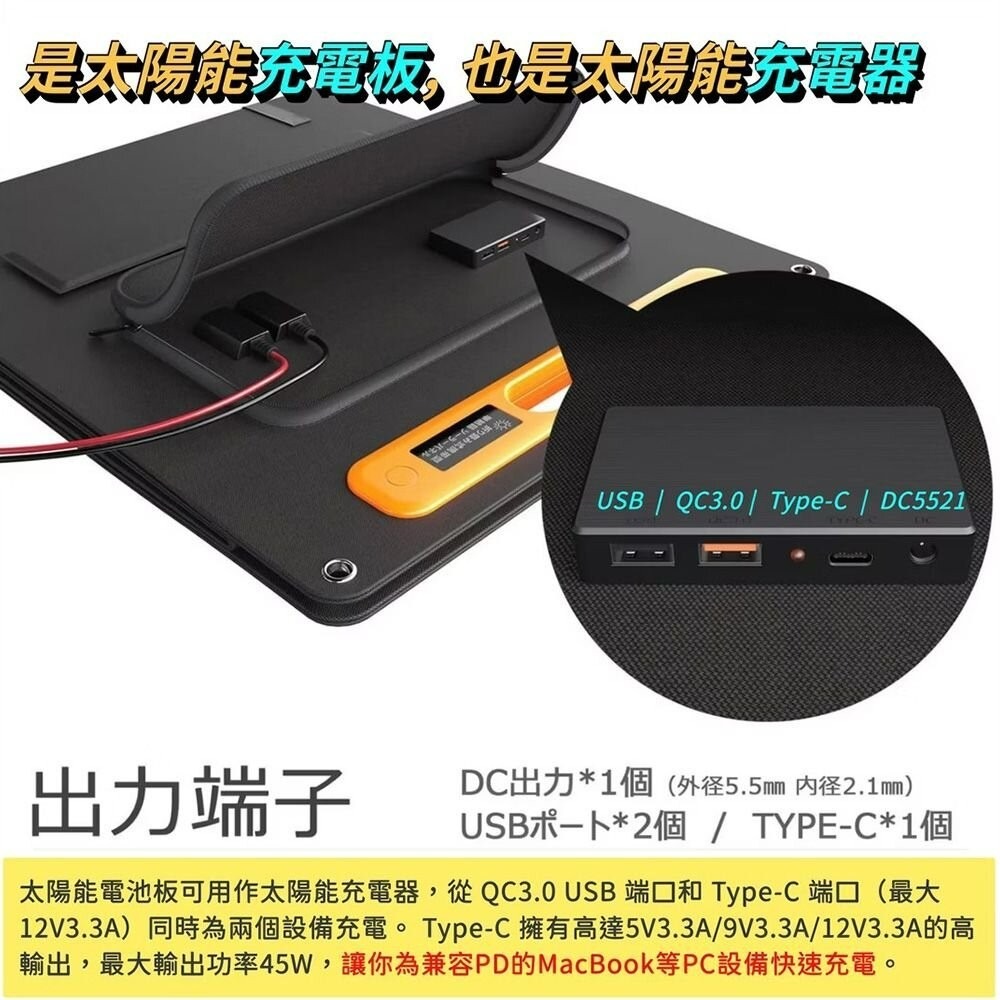 日本GOODGOODS 200W折疊式太陽能板 18V / 11.1A 露營 逐露天下-細節圖8