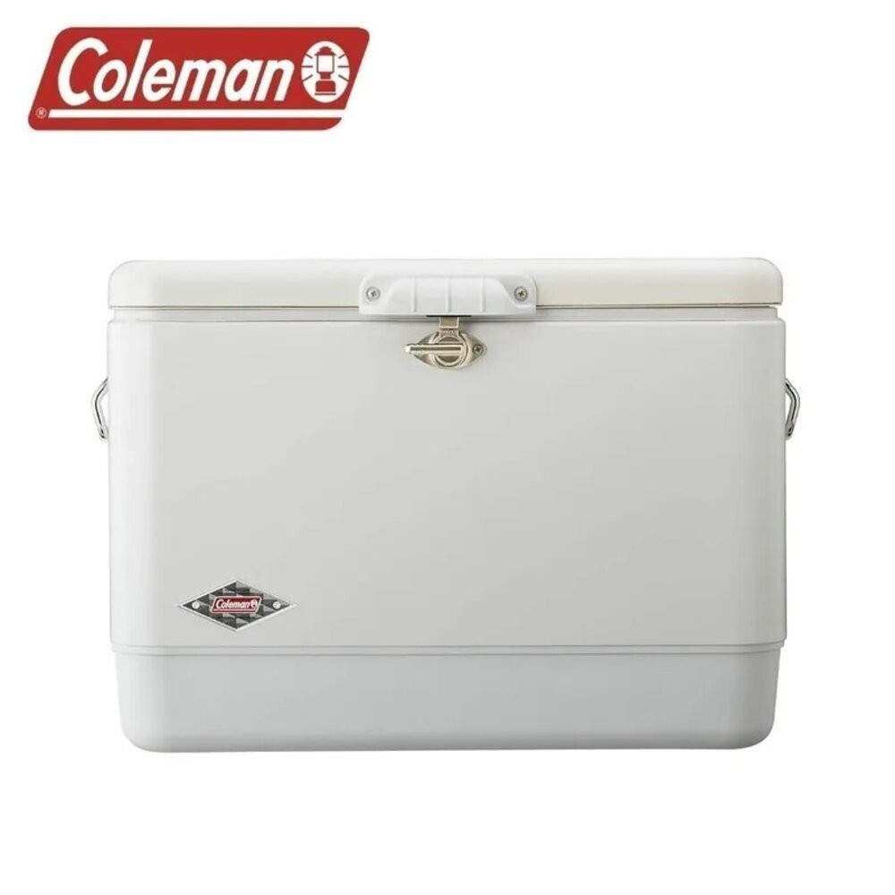 Coleman 70周年 51L純粹白鋼甲冰箱 CM-07174 保冰箱 冰桶 露營 逐露天下-規格圖9