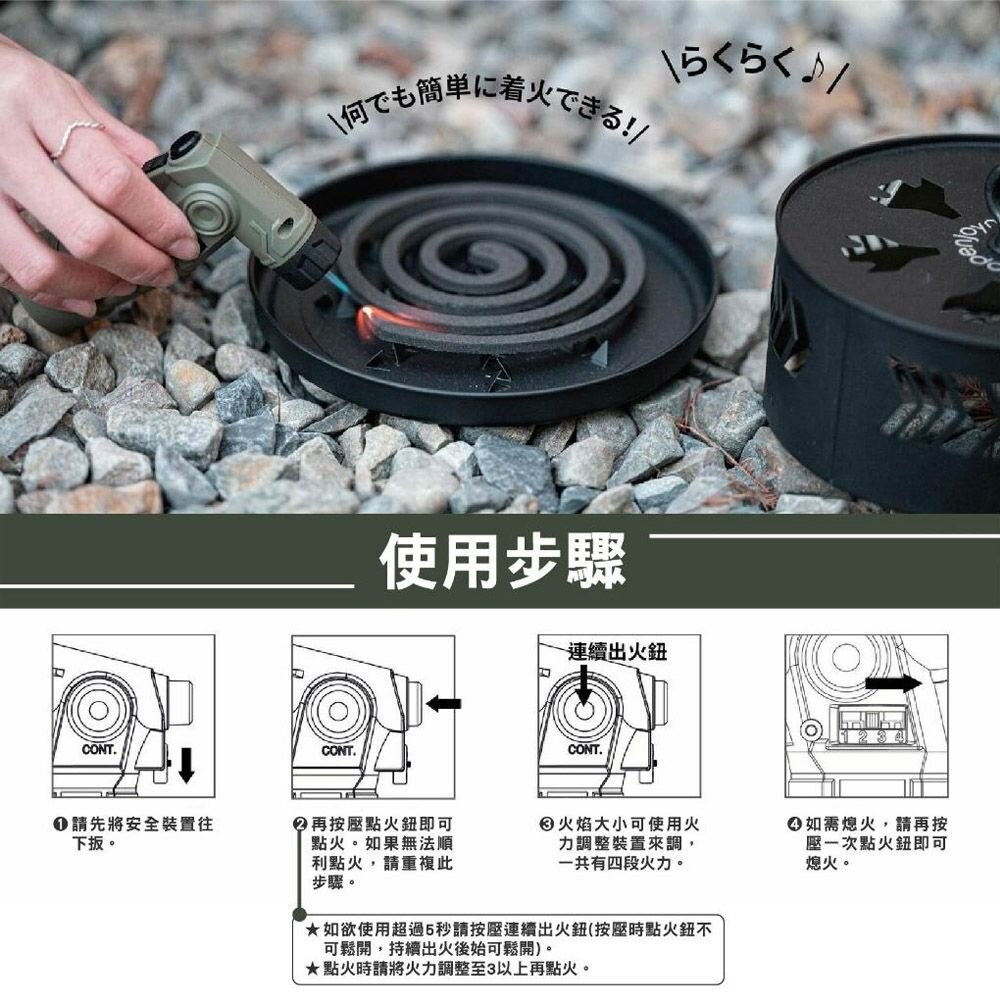 OPENJOYNT 拓幸良品 軍規防風點火器 HY-BL007 打火機 噴槍 點火槍 野炊 露營-細節圖5