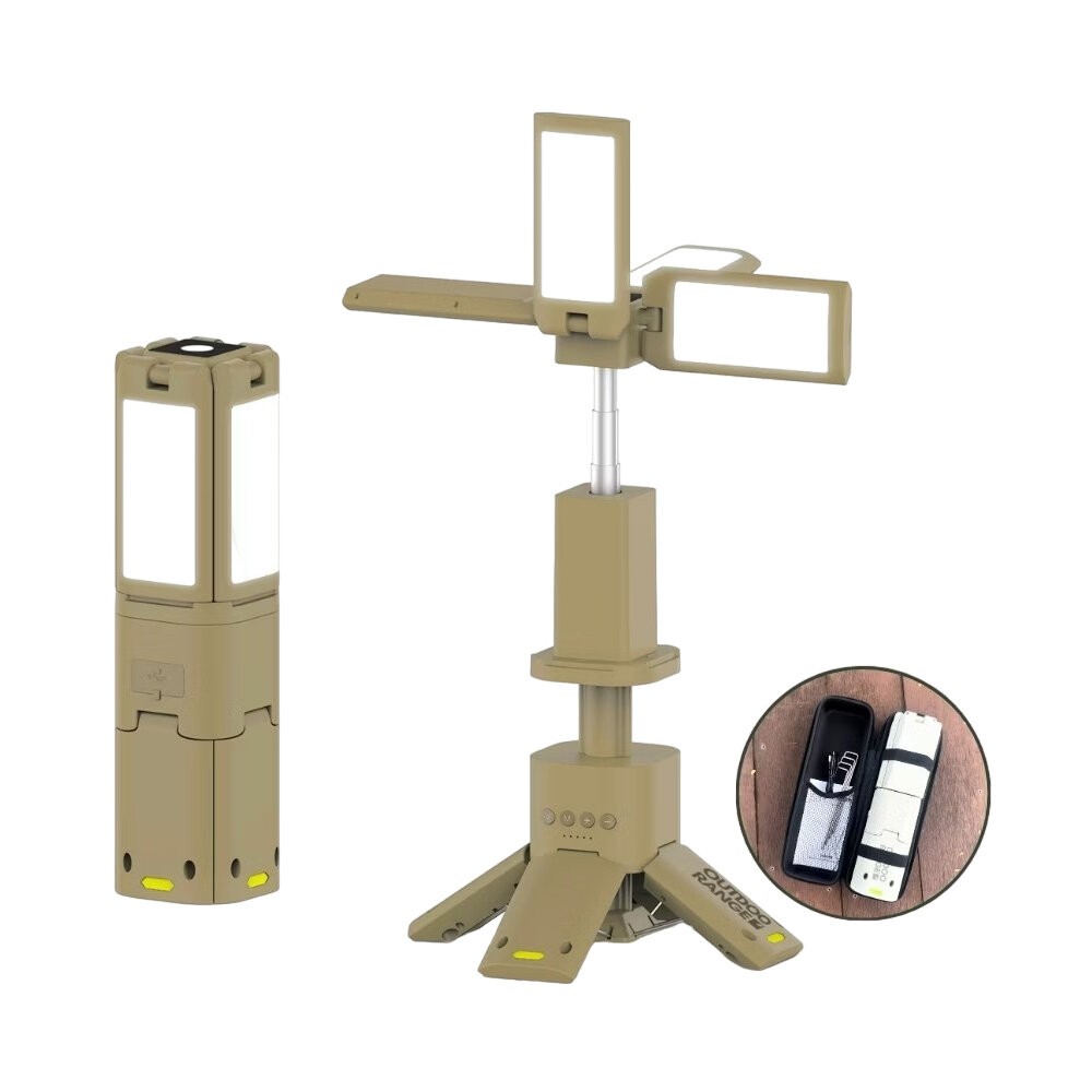 OUTDOORANGE 四葉伸縮露營燈 伸縮燈 照明燈 攝影燈 LED 露營 逐露天下-規格圖11