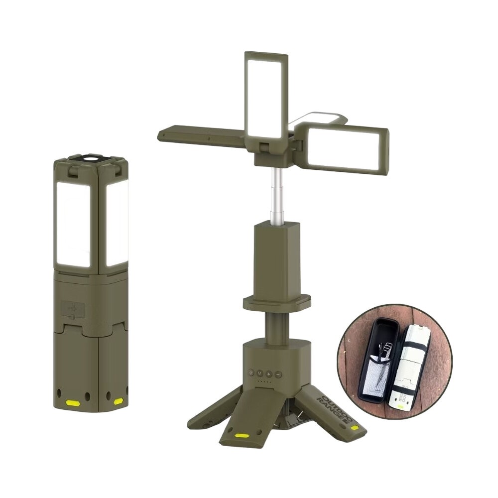 OUTDOORANGE 四葉伸縮露營燈 伸縮燈 照明燈 攝影燈 LED 露營 逐露天下-規格圖11