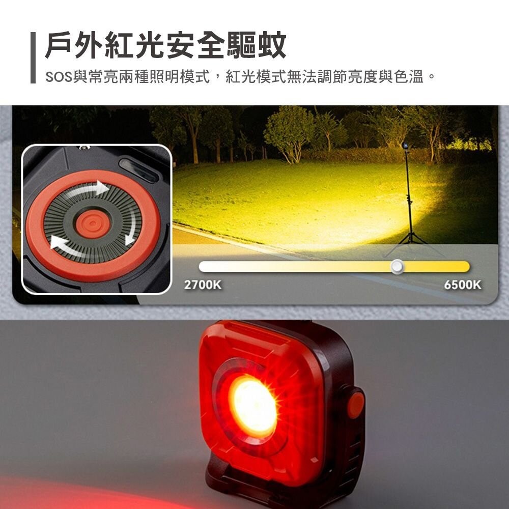 山力士 C1200 多用途照明燈 燈具 探照燈 LED 照明 露營 逐露天下-細節圖6