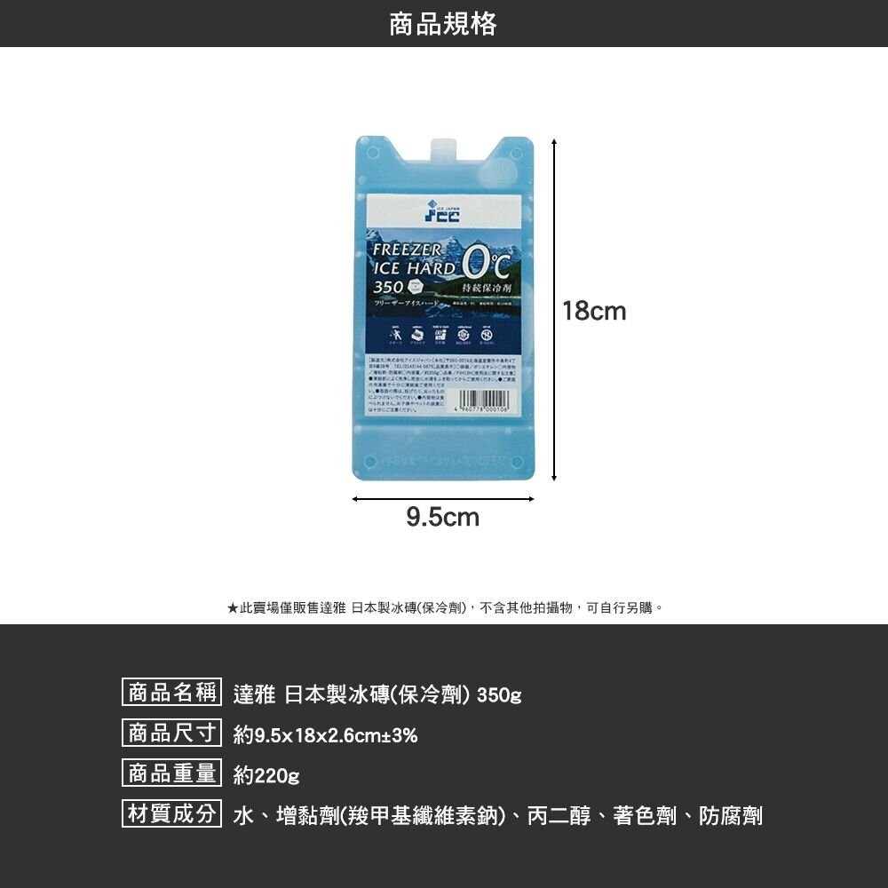 日本製冰磚 保冰磚 保冷劑 冰寶 冷藏 露營 逐露天下-細節圖3