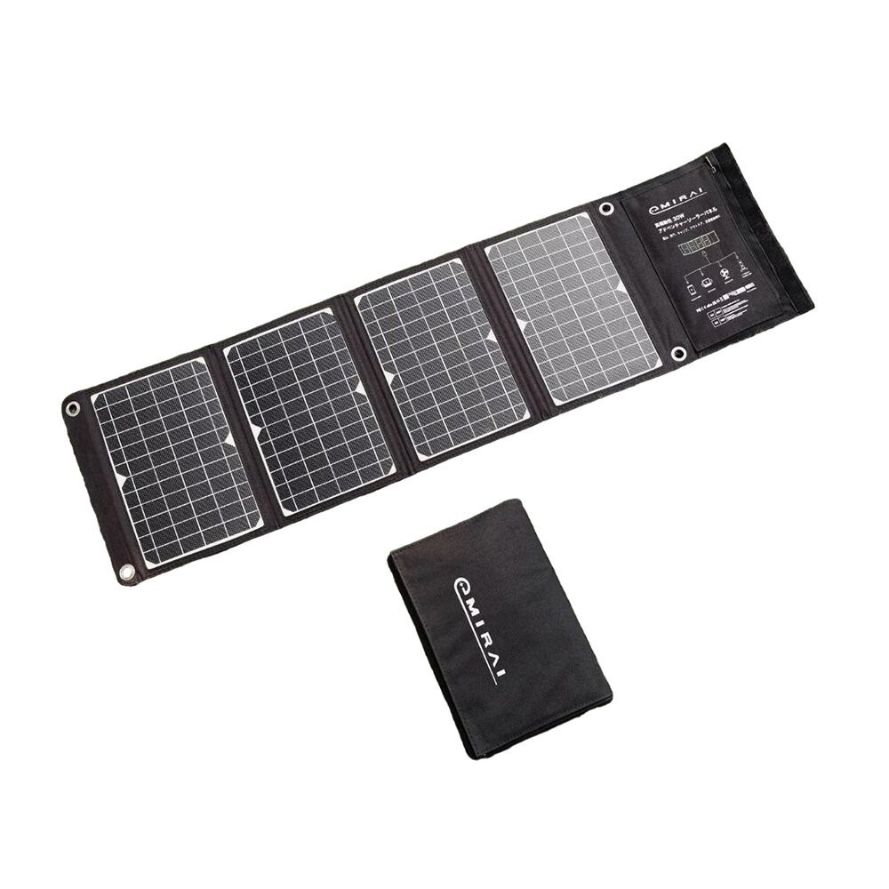 日本emirai 30W折疊式冒險太陽能板 充電板 可摺疊 露營 逐露天下-規格圖11