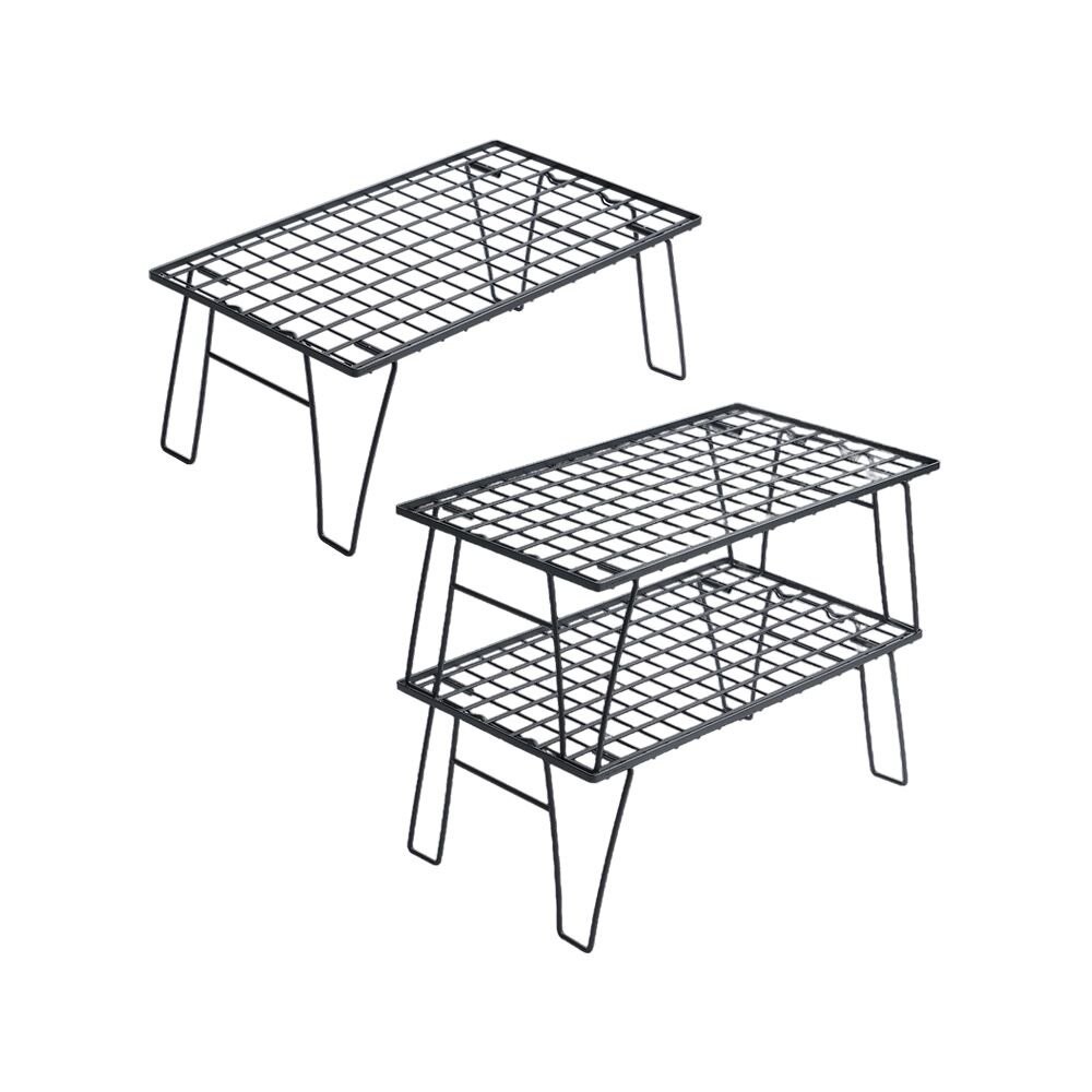 柯曼 T-235 輕量折疊網桌 網桌 雙層架 置物架 冰箱架 露營桌 露營 逐露天下-細節圖2