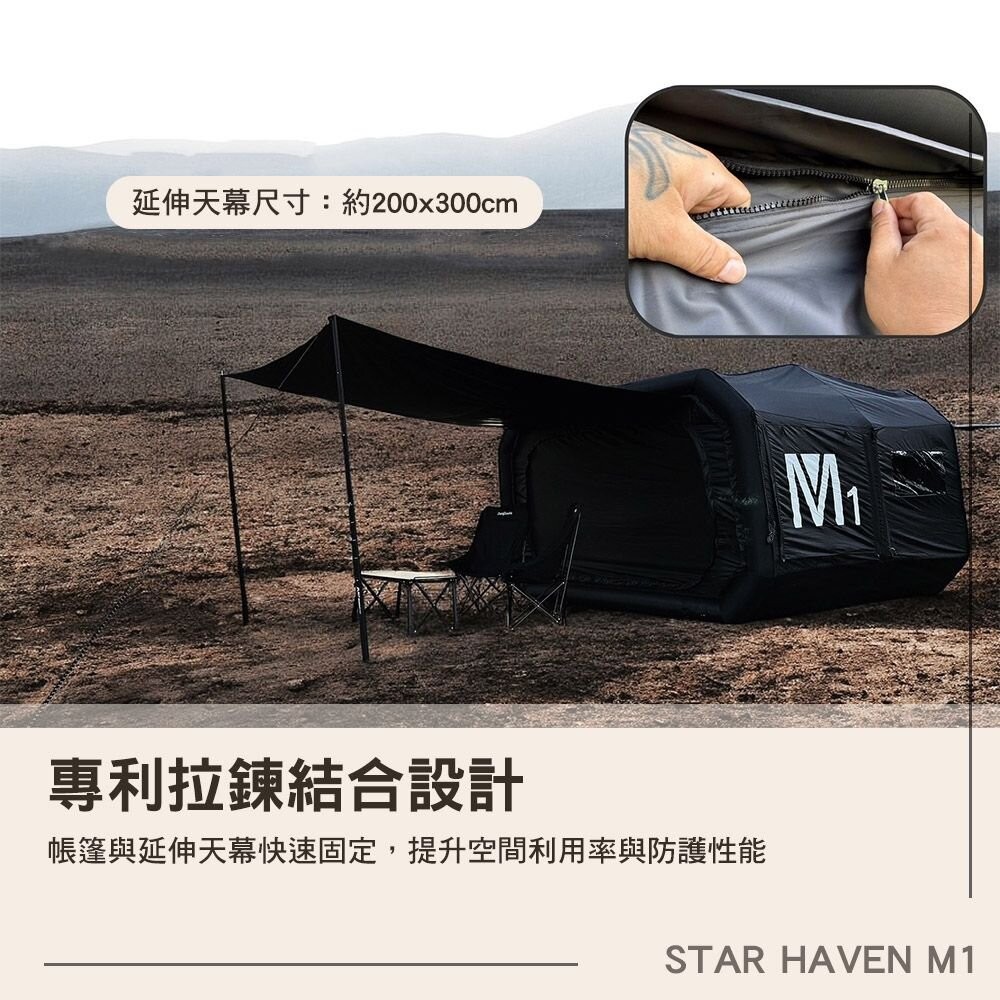 MB露營狂 STAR HAVEN M1 充氣帳 帳篷 露營 逐露天下-細節圖7