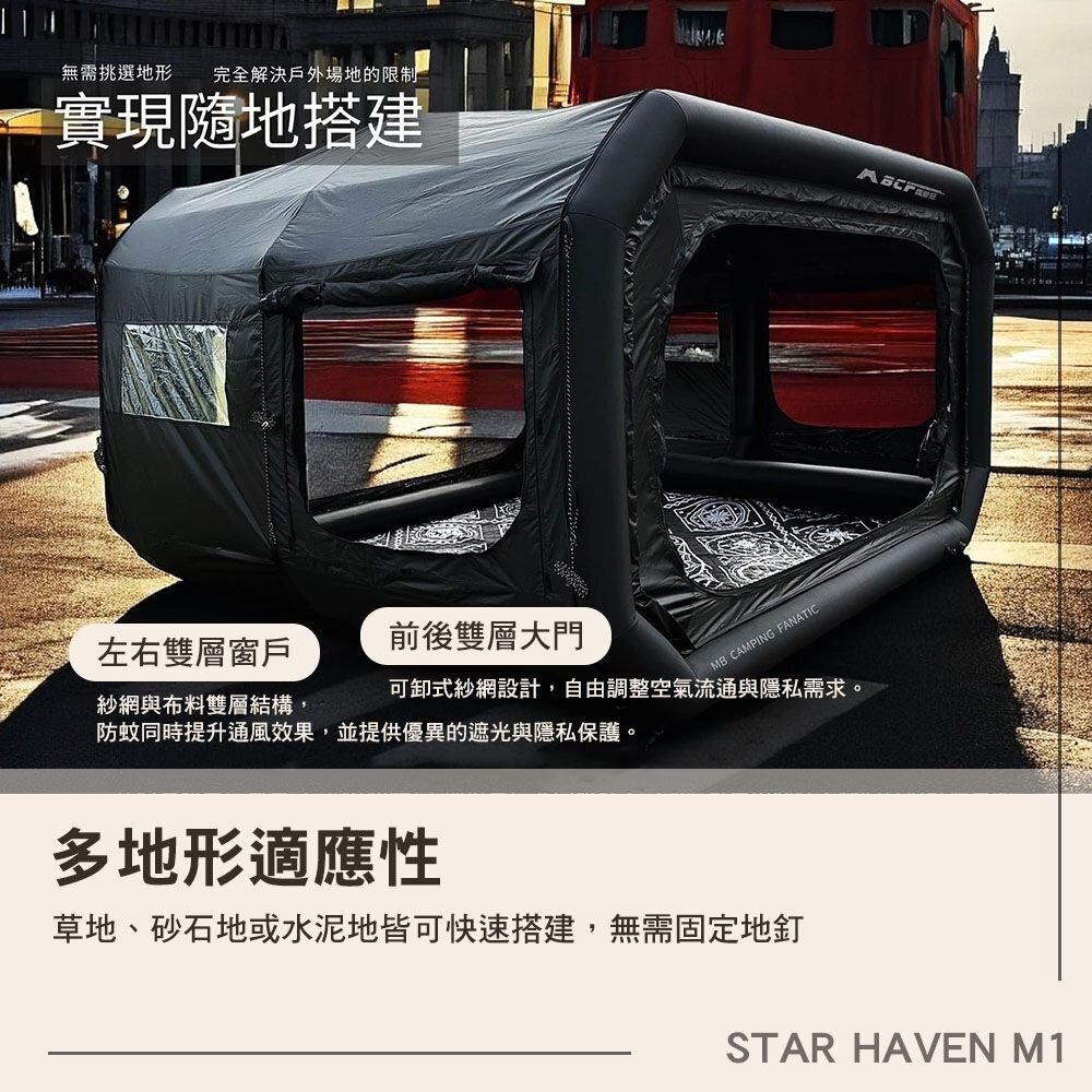 MB露營狂 STAR HAVEN M1 充氣帳 帳篷 露營 逐露天下-細節圖9