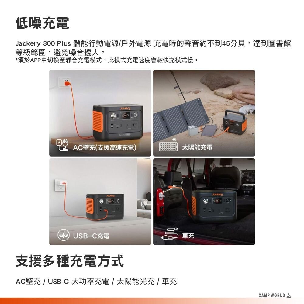 Jackery 300 Plus 儲能行動電源 戶外電源 充電器 BSMI R34851 露營 逐露天下-細節圖9