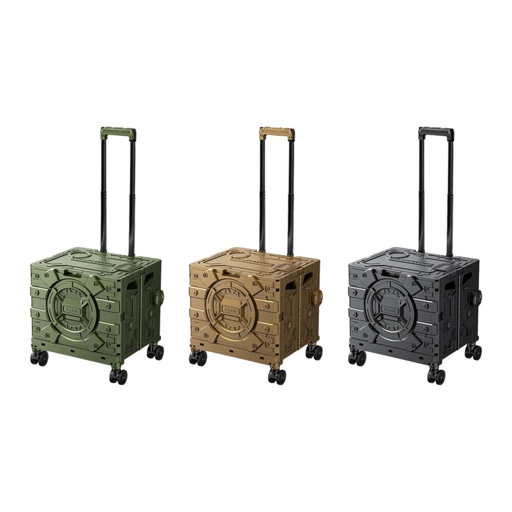 ADAM 萬用摺疊箱型推車 摺疊收納 靜音輪 伸縮手把 摺疊推車 推車 露營 逐露天下-細節圖3