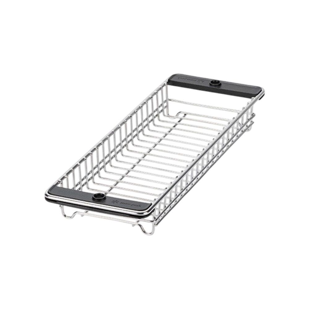 SNOW PEAK TTA 吊掛網籃半單位淺型 CK-251R 桌邊配件 堅固耐用 不鏽鋼 露營配件 露營 逐露天下-細節圖2