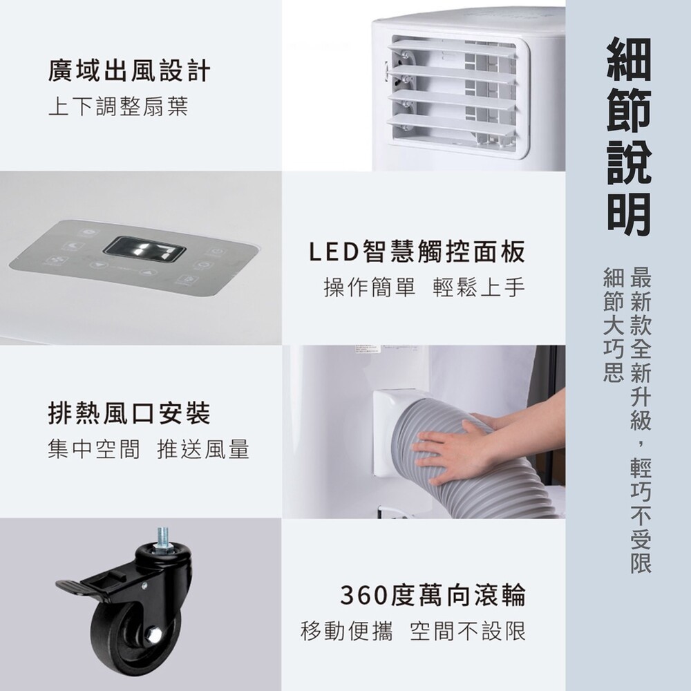 SANSUI 山水冷氣 SAC700 最新款 6500BTU 車用冷氣 移動式冷氣 露營冷氣 露營 逐露天下-細節圖10